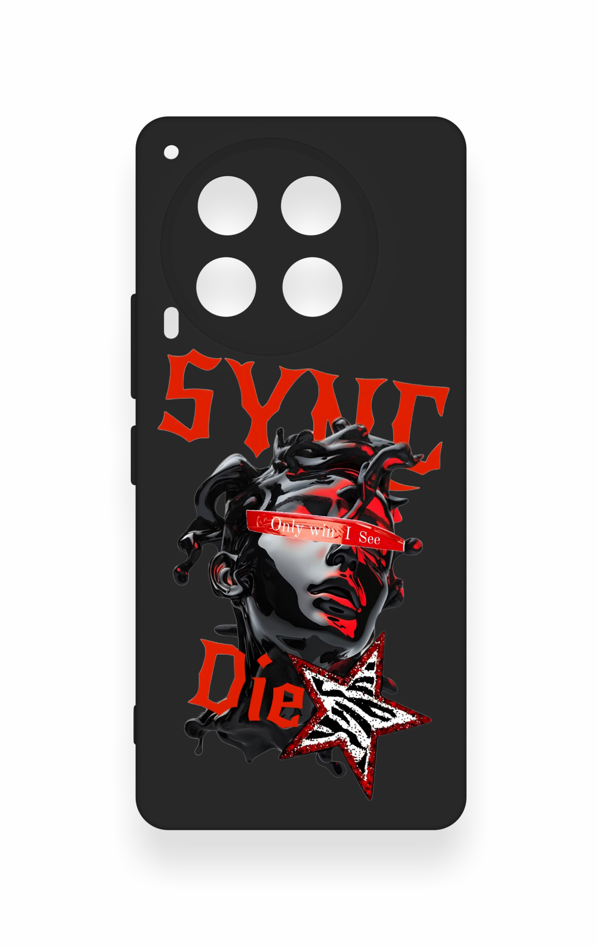 Tecno Camon 30 Uyumlu Sync Die Desenli Silikon Kılıf