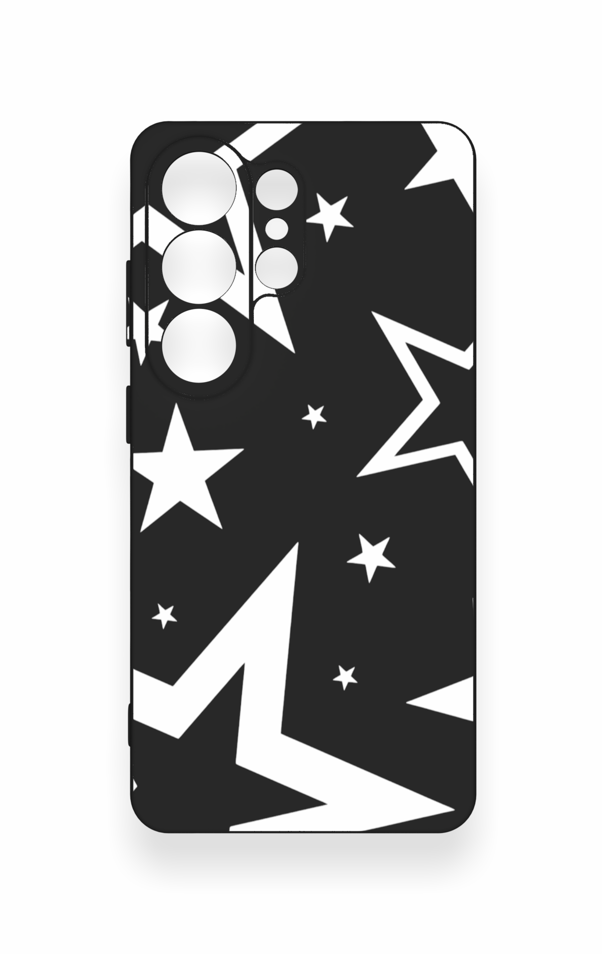 Samsung S26 Ultra Uyumlu Siyah Mega Star Desenli Silikon Kılıf