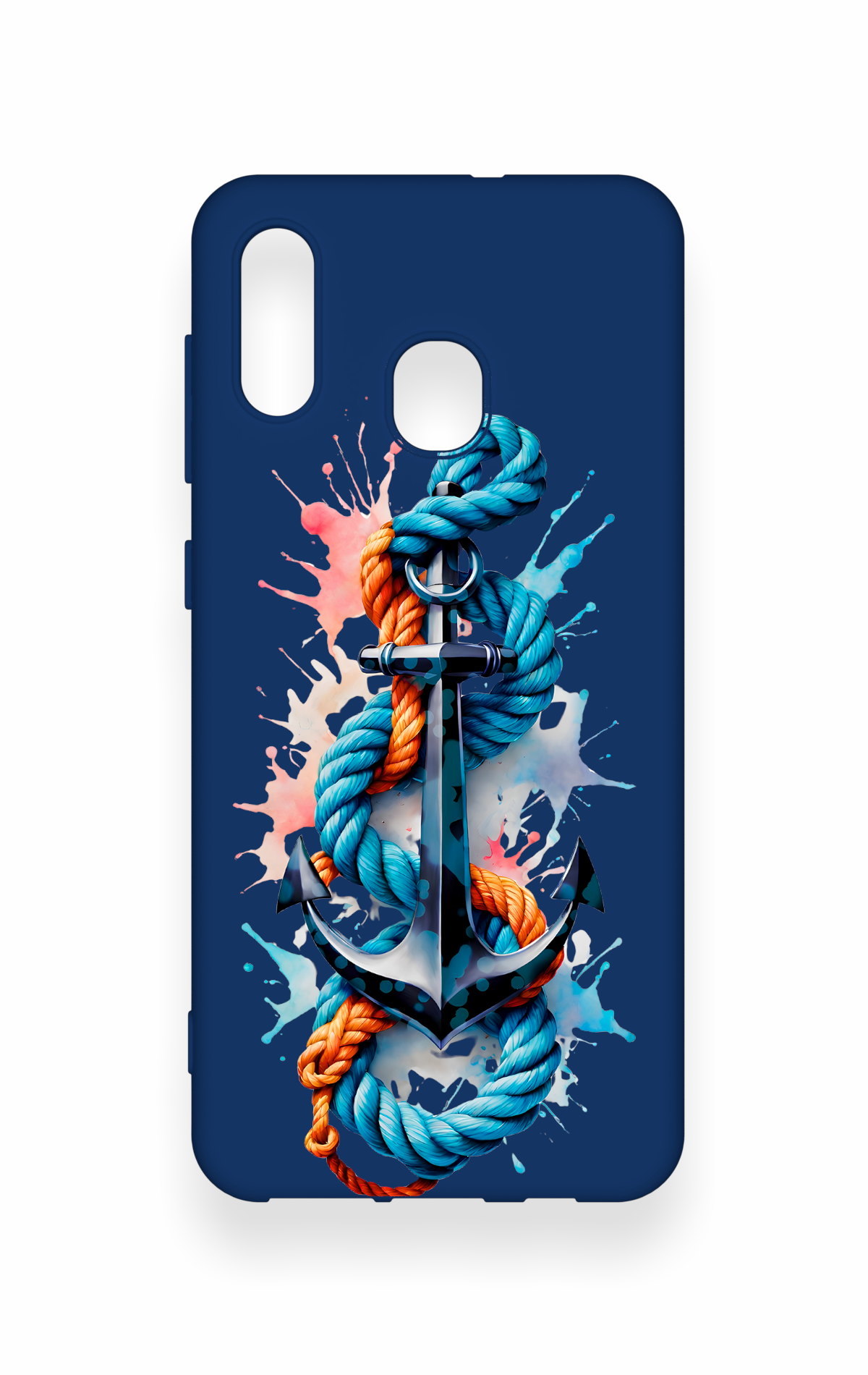 Samsung A20-A30 Uyumlu Anchor Desenli Silikon Kılıf