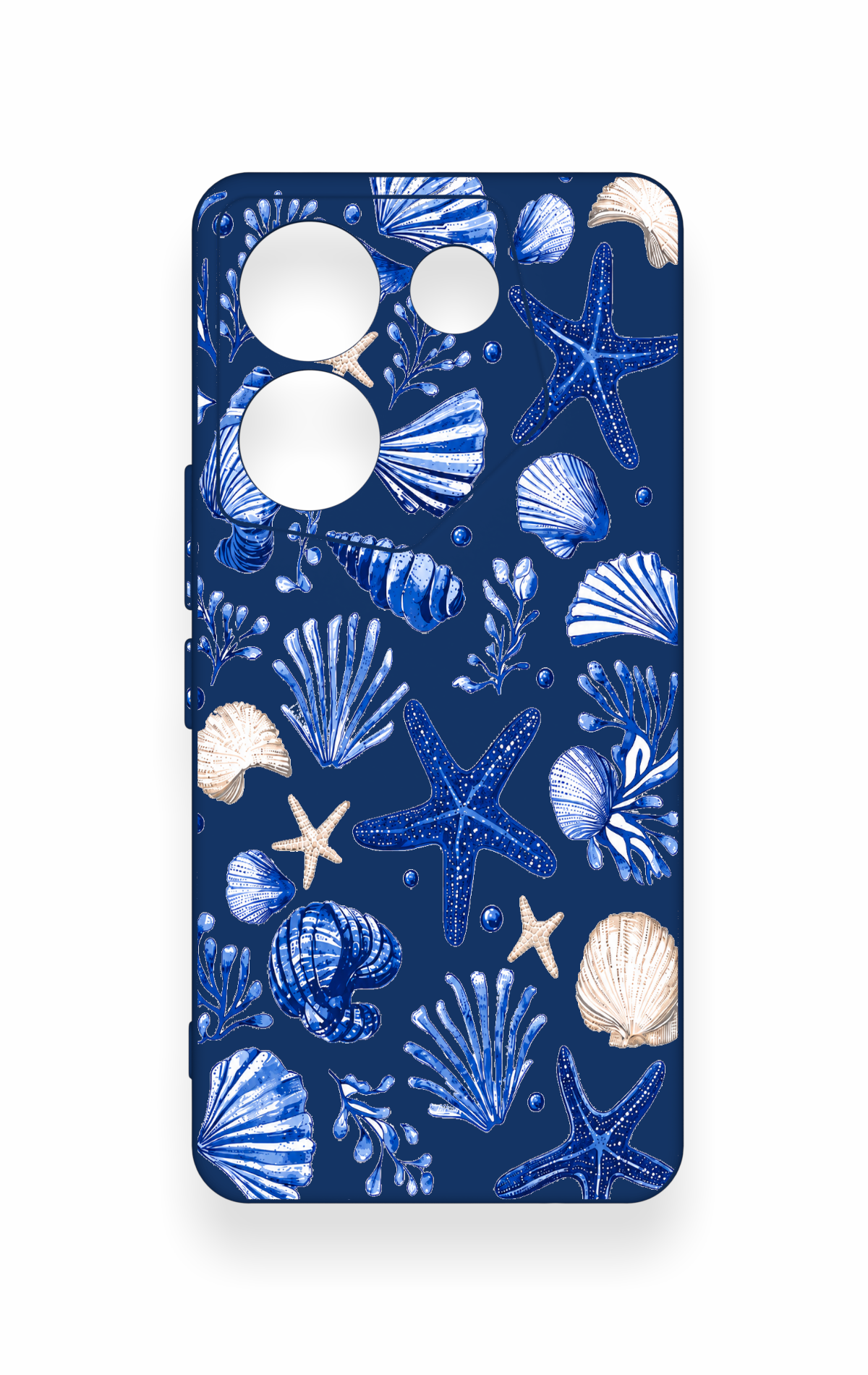 Tecno Camon 20 Pro Uyumlu Deniz Kabuğu Desenli Silikon Kılıf