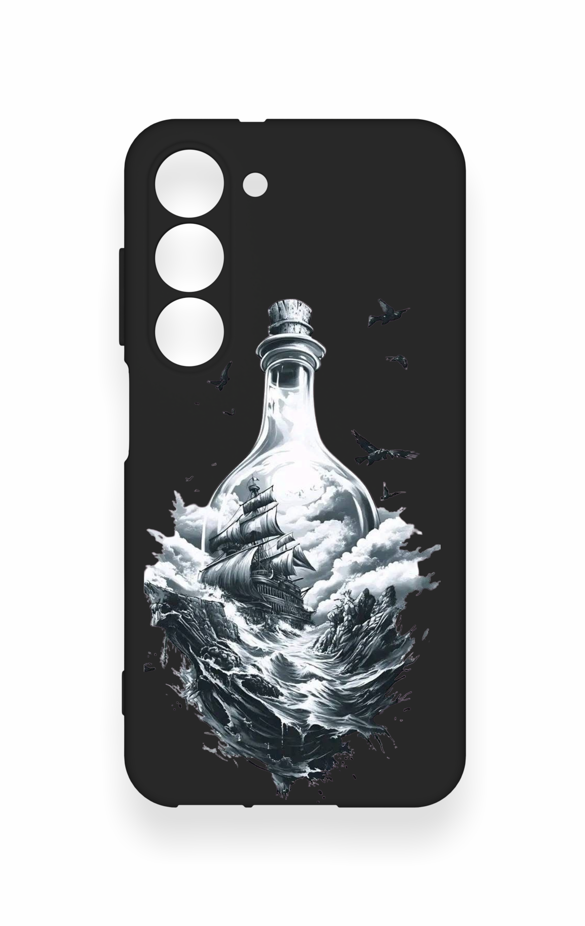 Samsung S23 Uyumlu Secret Sea Desenli Silikon Kılıf