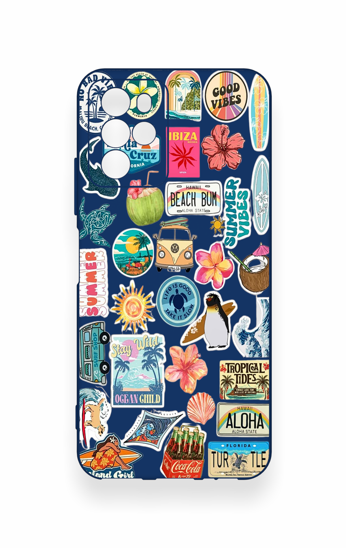 Omix x700 Uyumlu Summer Vibes Desenli Silikon Kılıf