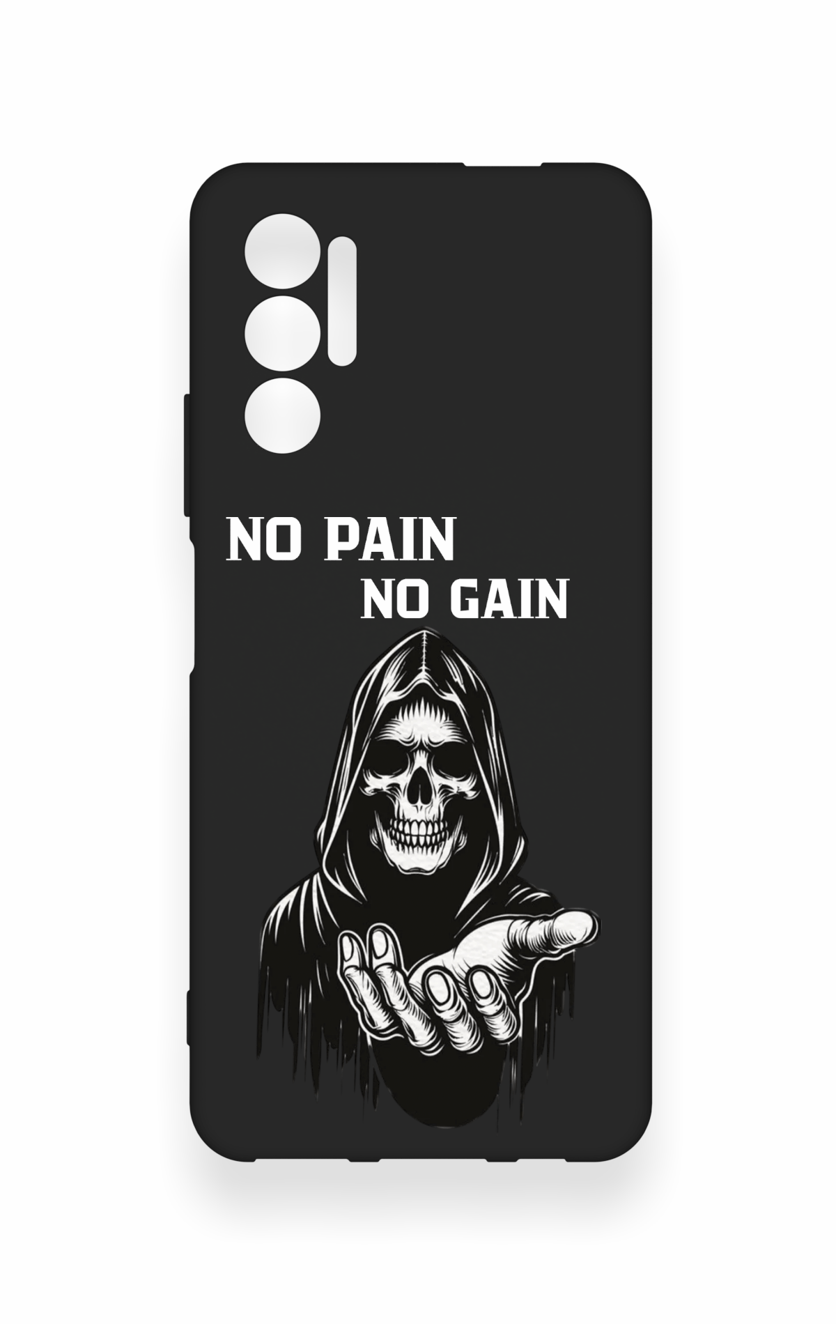 Tecno Pova 3 Uyumlu No Pain No Gain Desenli Silikon Kılıf
