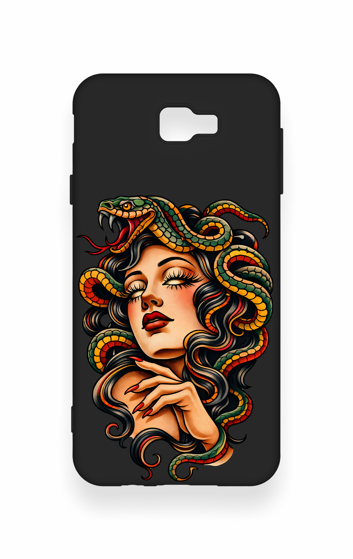 Samsung J7 Prime Uyumlu Medusa Desenli Silikon Kılıf