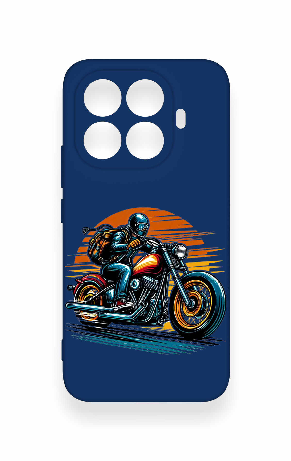 Mi 15T PRO Uyumlu Moto Rider Desenli Silikon Kılıf