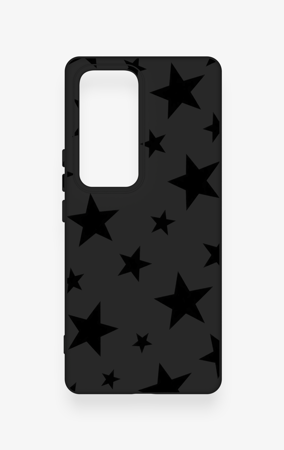Vivo V30 Uyumlu Siyah Star Desenli Silikon Kılıf