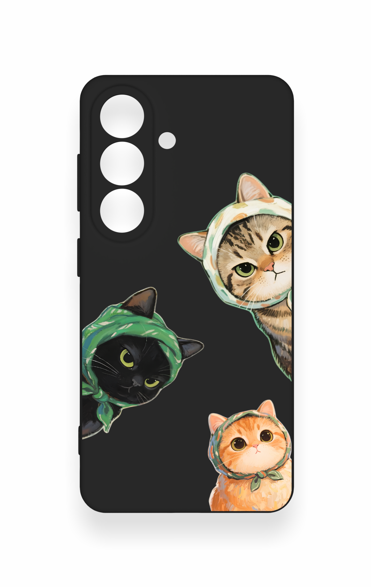 Samsung S26 Uyumlu Kedi Ekibi Desenli Silikon Kılıf