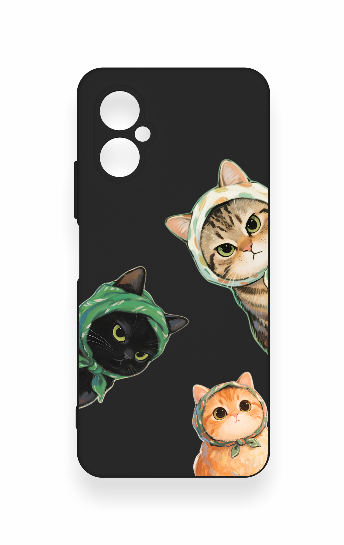 Omix X3 Uyumlu Kedi Ekibi Desenli Silikon Kılıf