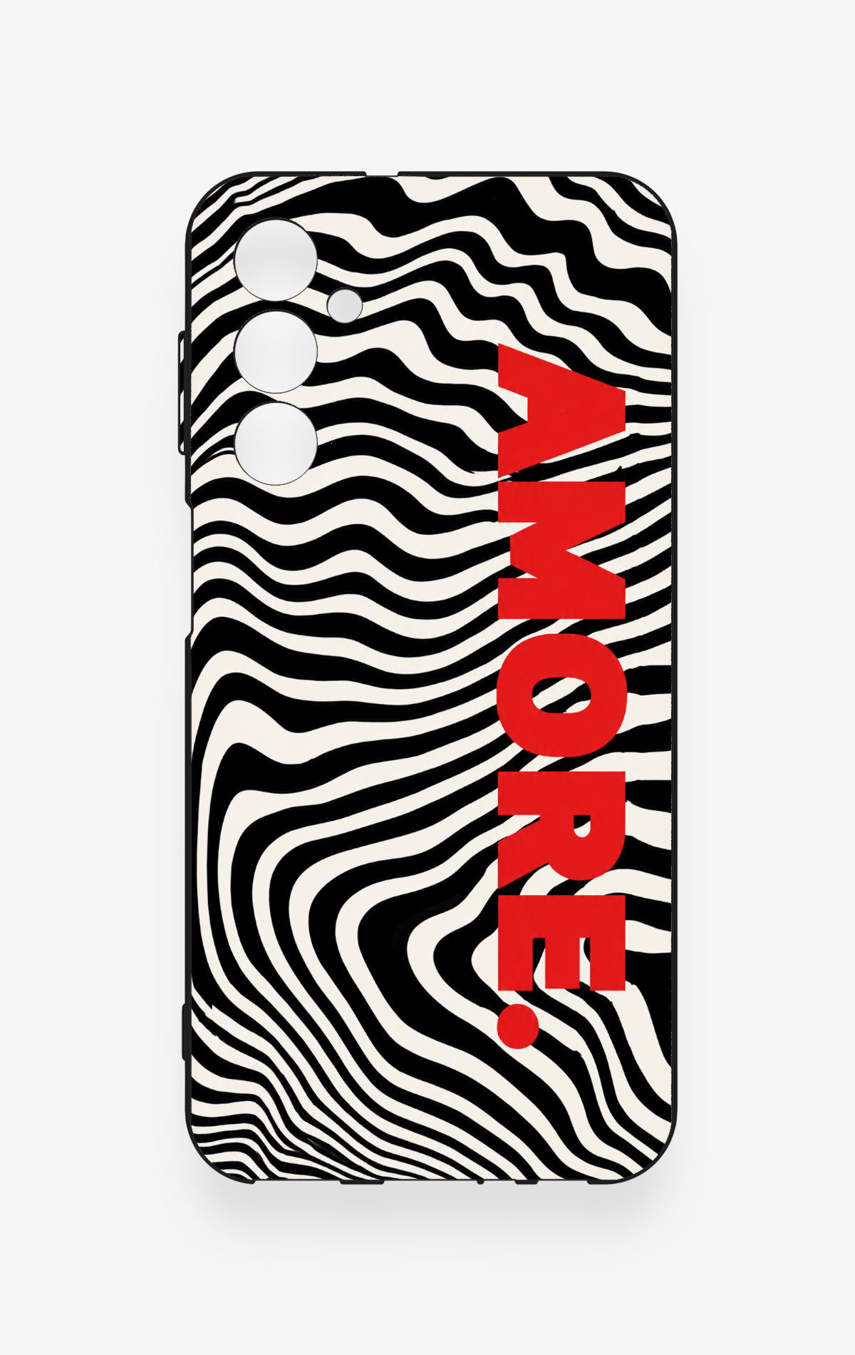 Samsung M34 Uyumlu Zebra Amore Desenli Silikon Kılıf