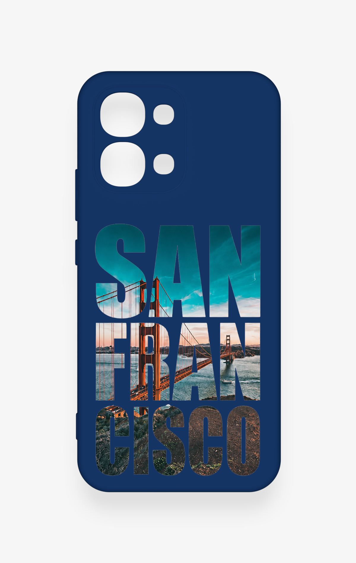 Oppo A6 Pro Uyumlu San Francisco Desenli Silikon Kılıf