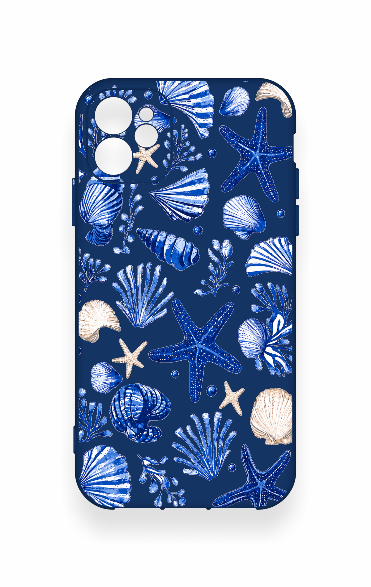 iPhone 11 Uyumlu Deniz Kabuğu Desenli Silikon Kılıf