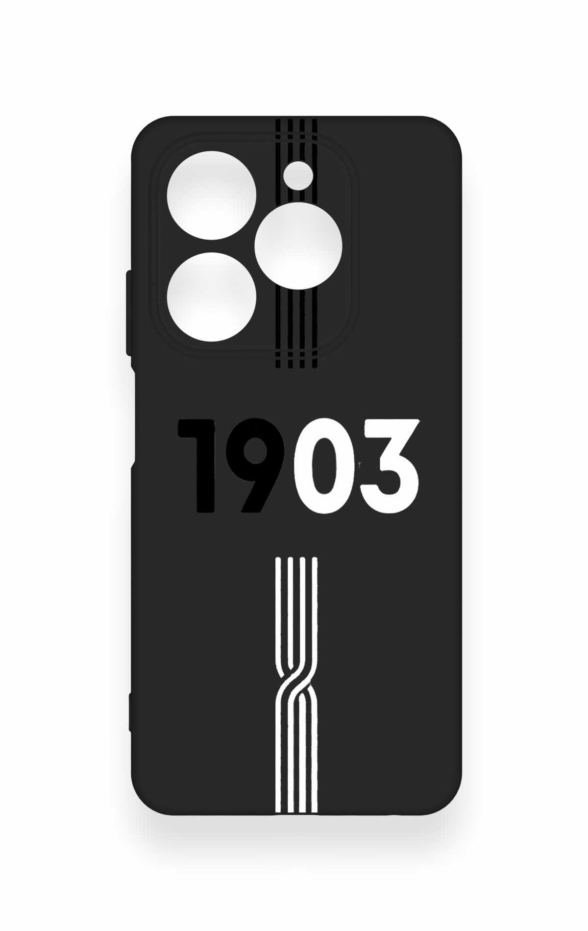 Tecno Spark 20C Uyumlu 1903 Kemer Desenli Silikon Kılıf