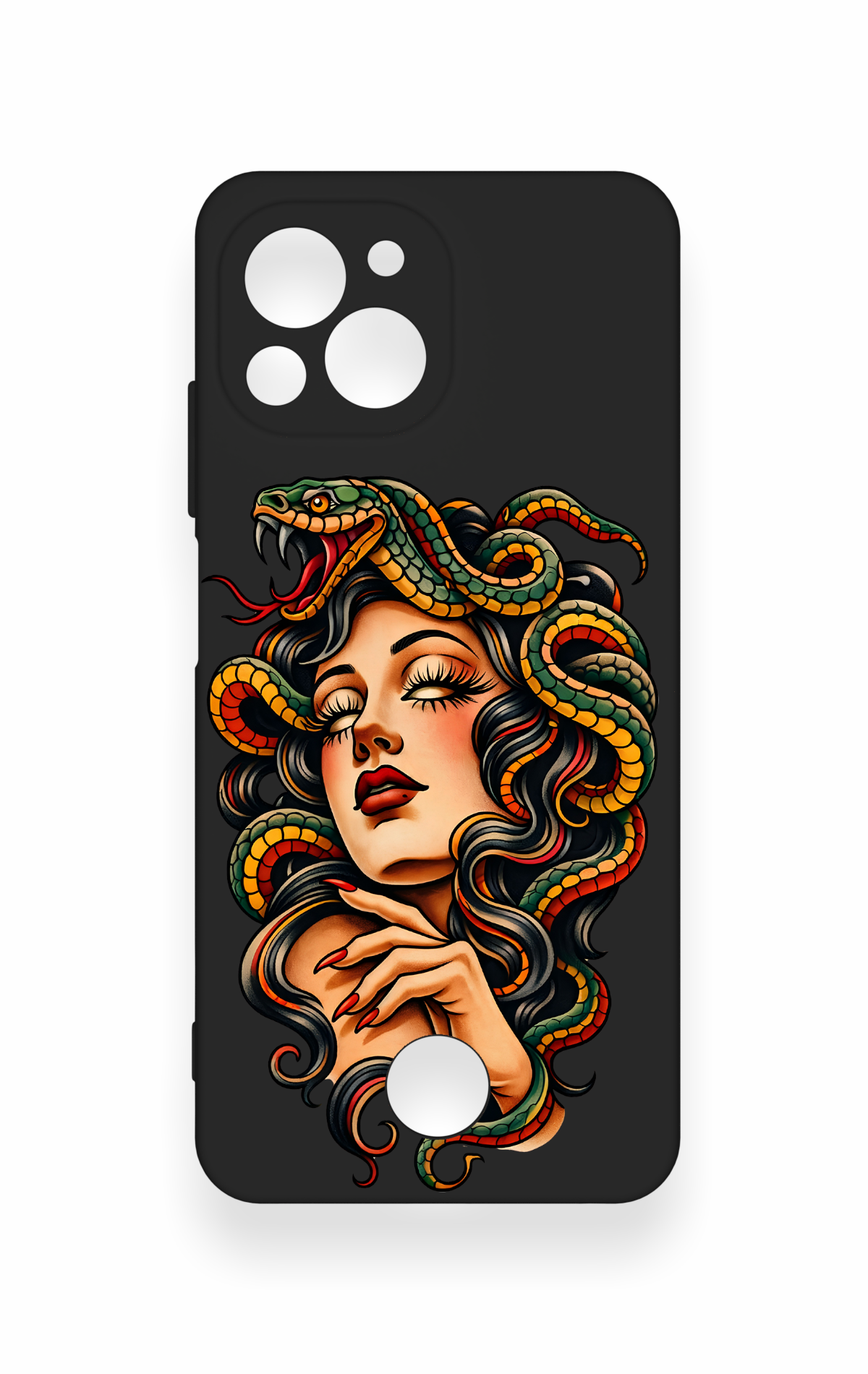 Reeder S23 Pro Max Uyumlu Medusa Desenli Silikon Kılıf