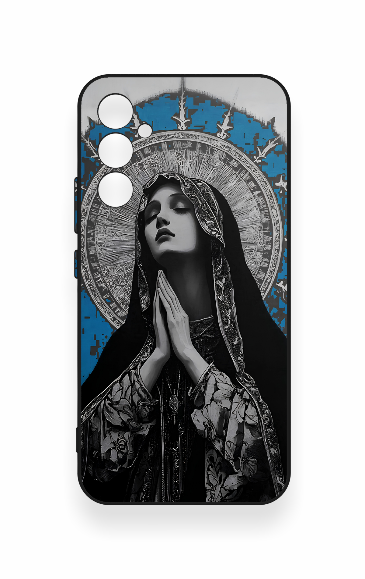 Samsung A34 Uyumlu Rahibe Desenli Silikon Kılıf