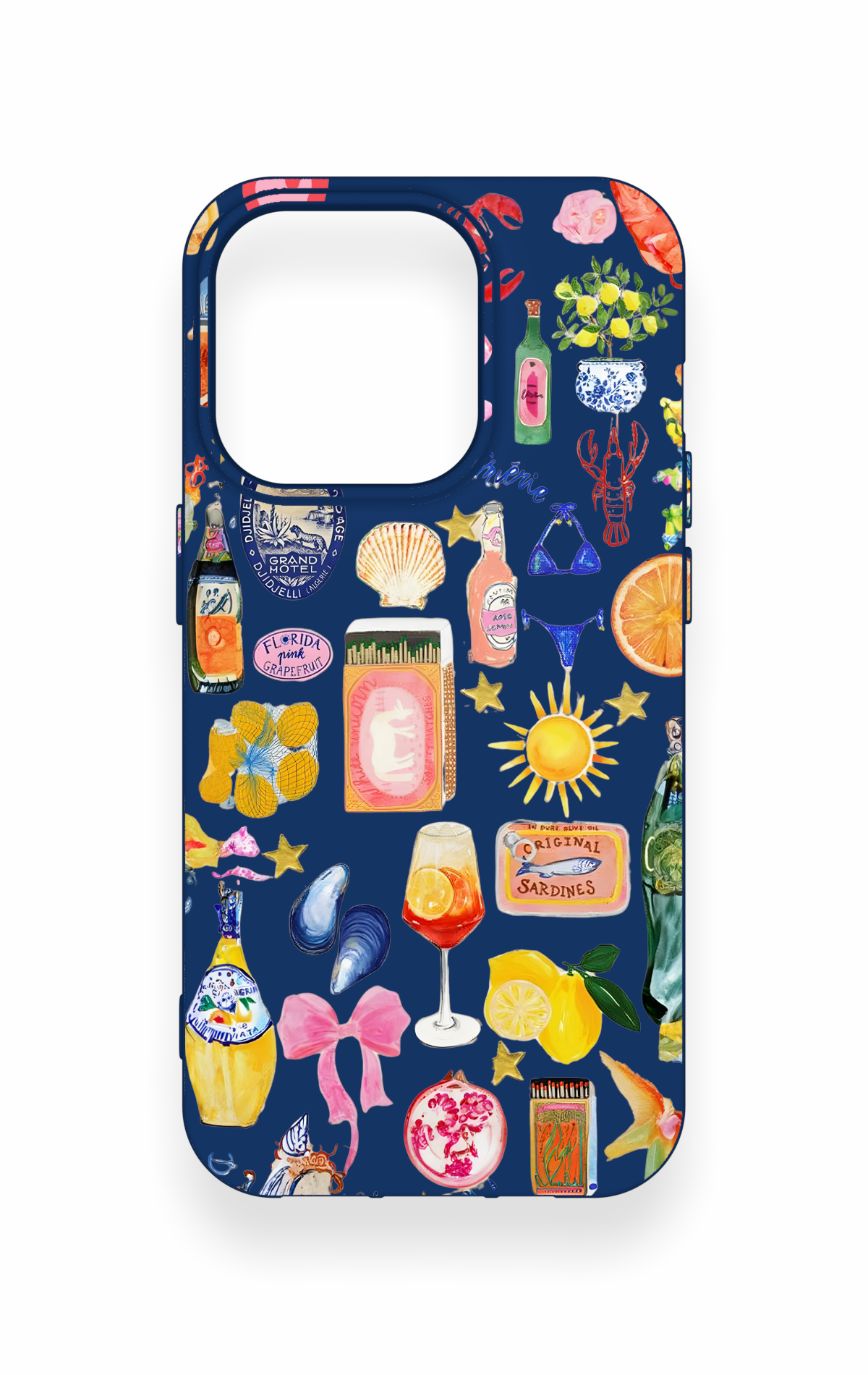 iPhone 14 Pro Uyumlu Summer Desenli Silikon Kılıf