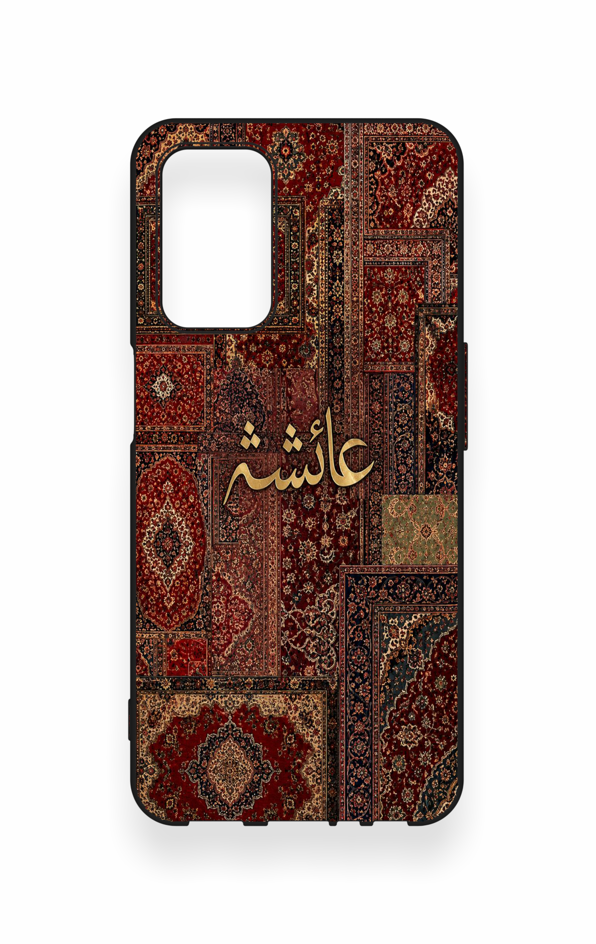 Oppo A55 Uyumlu Vintage Halı Desenli Silikon Kılıf