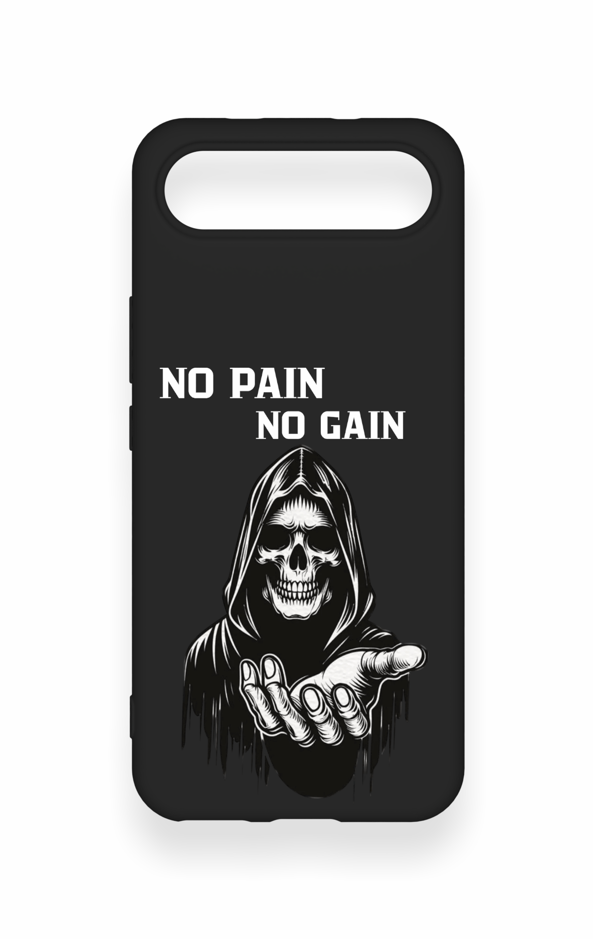 Tecno Spark Slim Uyumlu No Pain No Gain Desenli Silikon Kılıf