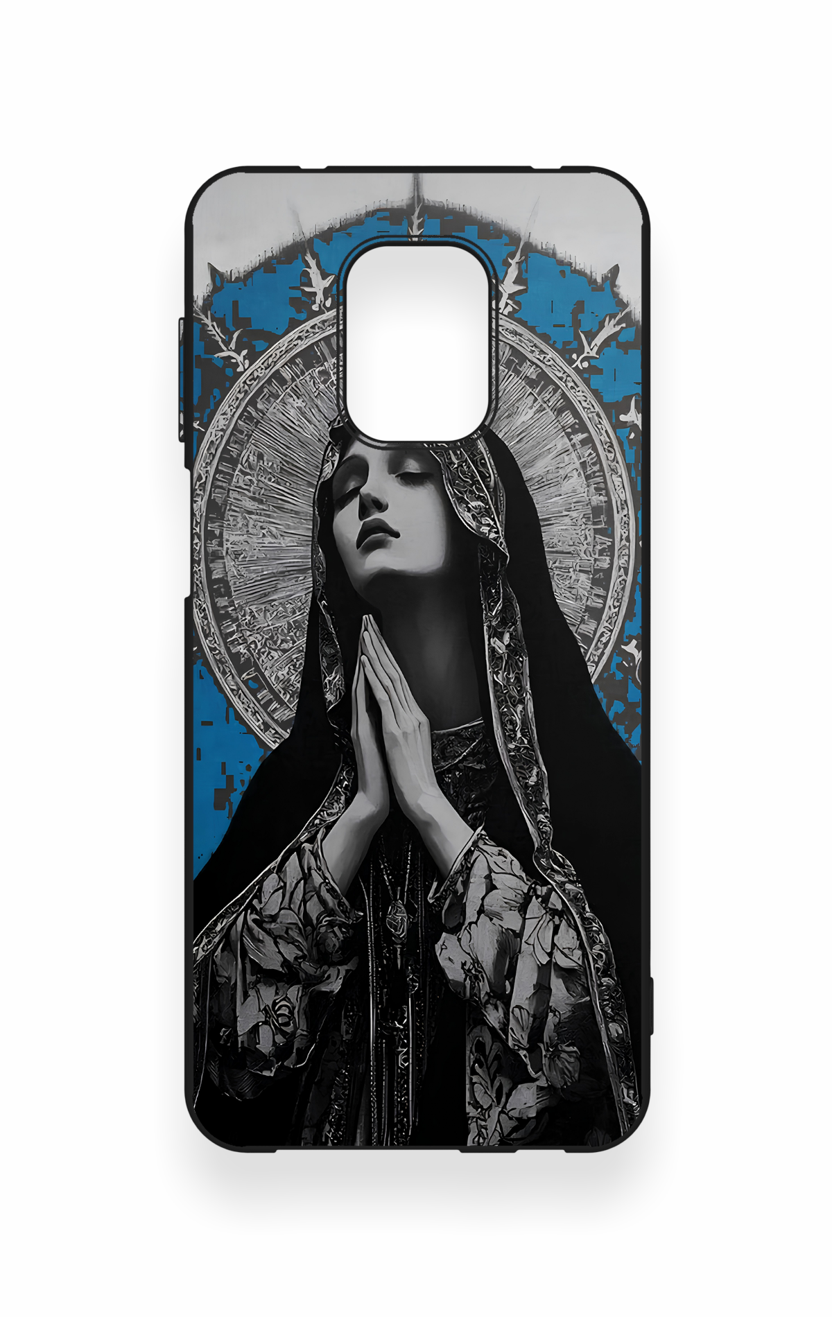 Redmi Note 9 Pro 9S Uyumlu Rahibe Desenli Silikon Kılıf