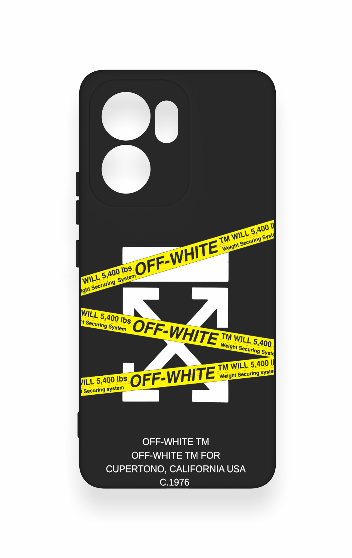 Oppo Reno 13F Uyumlu Off White Desenli Silikon Kılıf