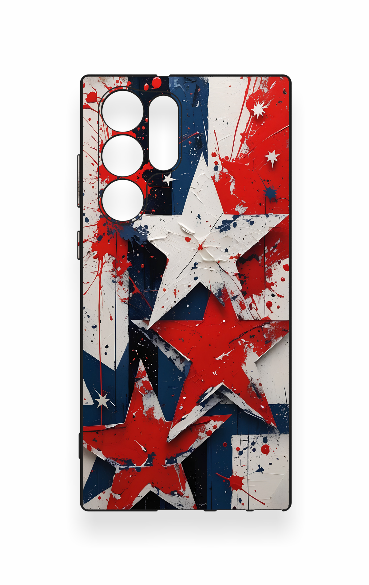 Samsung S22 Ultra Uyumlu Star Flag Desenli Silikon Kılıf