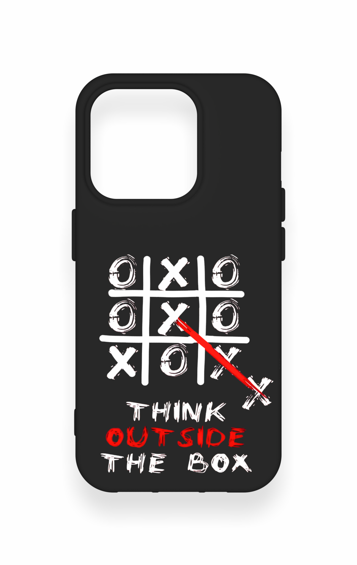 iPhone 15 Pro Uyumlu Out Side The Box Desenli Silikon Kılıf