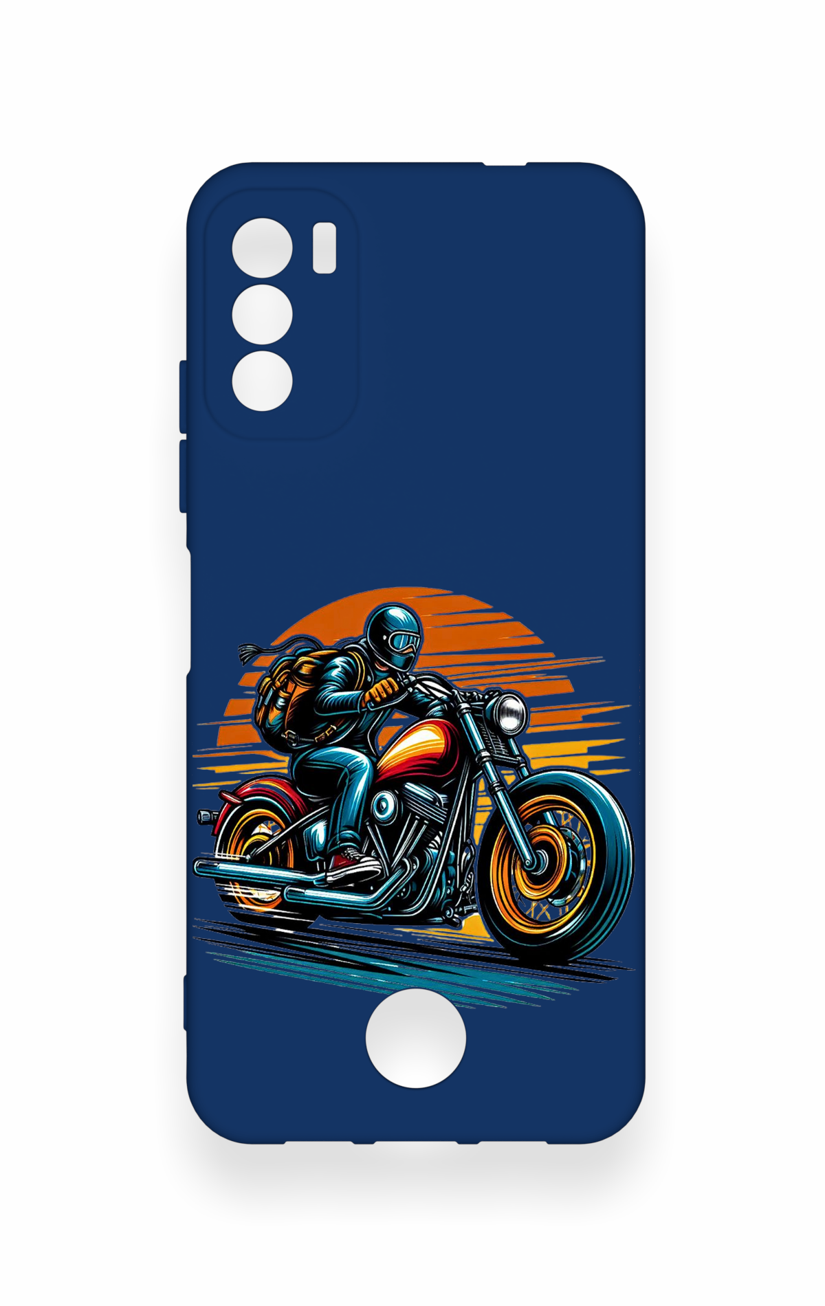 Reeder S19 Max Pro S Uyumlu Moto Rider Desenli Silikon Kılıf