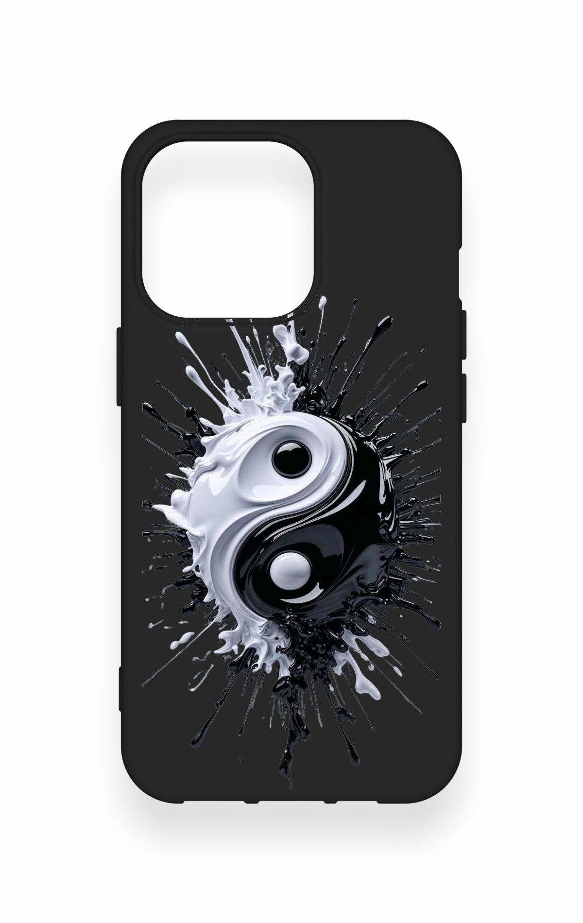 iPhone 13 Pro Uyumlu İyi ve Kötü Desenli Silikon Kılıf