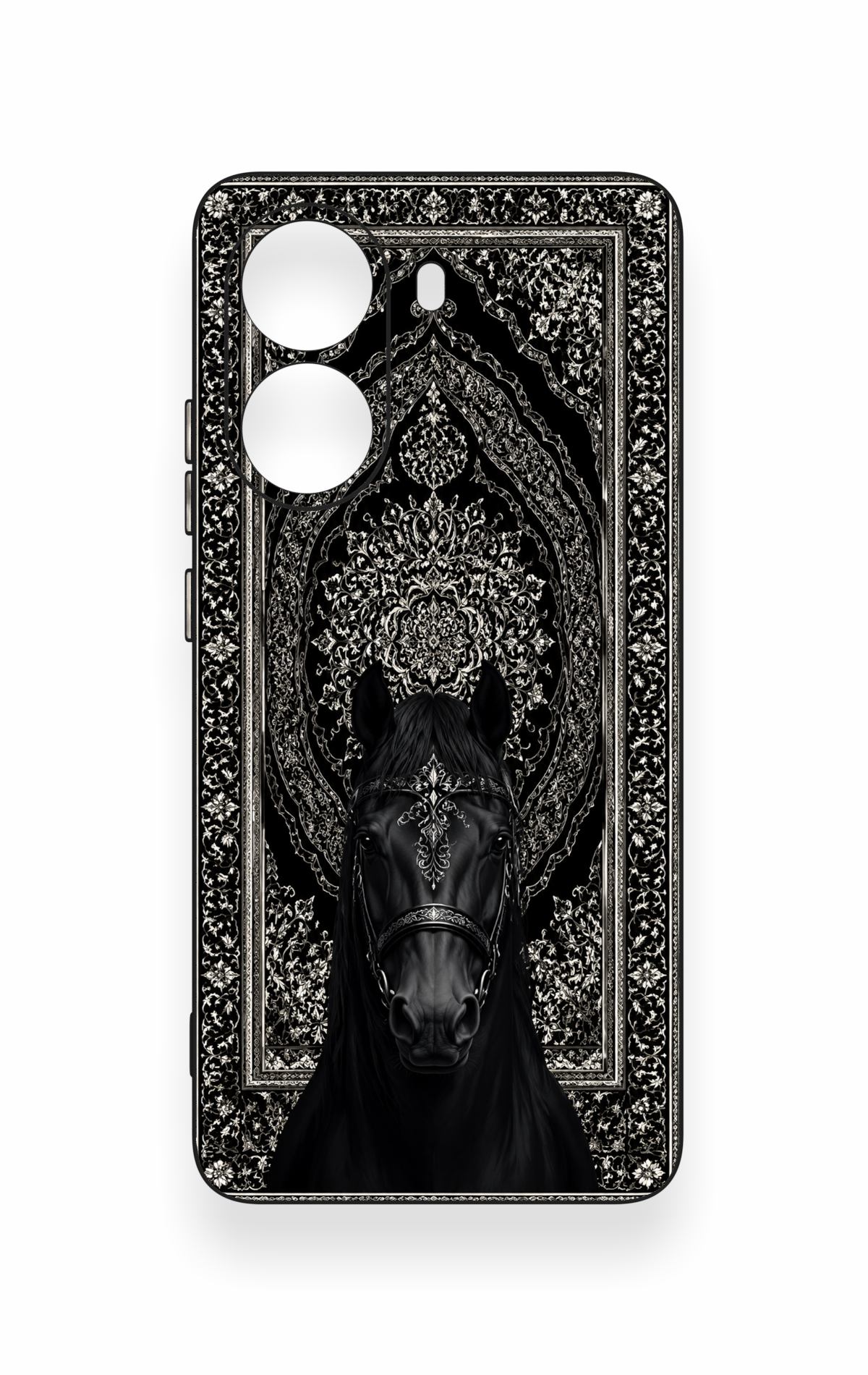 Poco X7 Pro Uyumlu Etnik At Figürü Desenli Silikon Kılıf