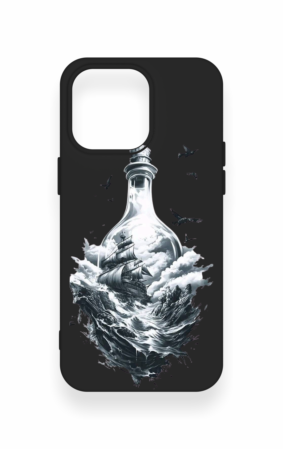iPhone 15 Pro Max Uyumlu Secret Sea Desenli Silikon Kılıf