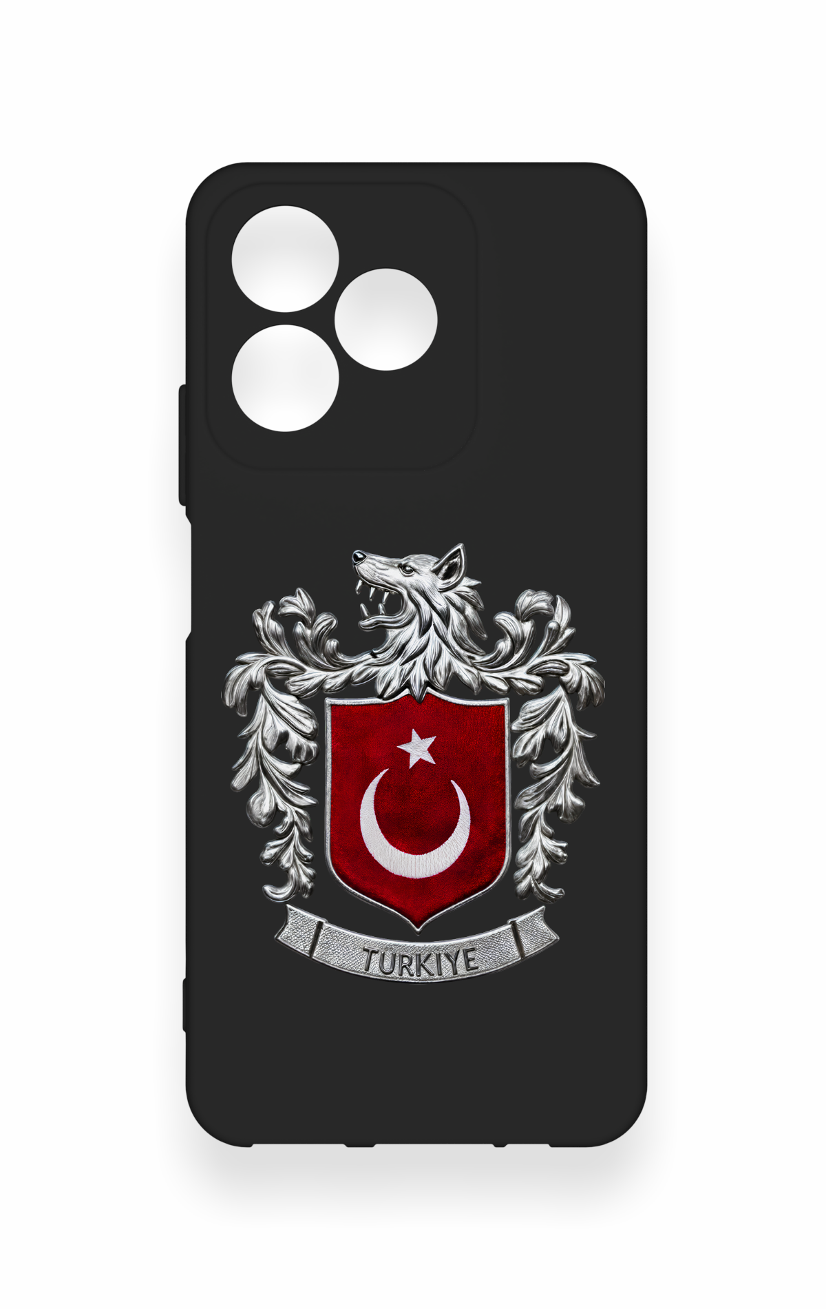 Realme C53 Uyumlu Türk Arma Desenli Silikon Kılıf