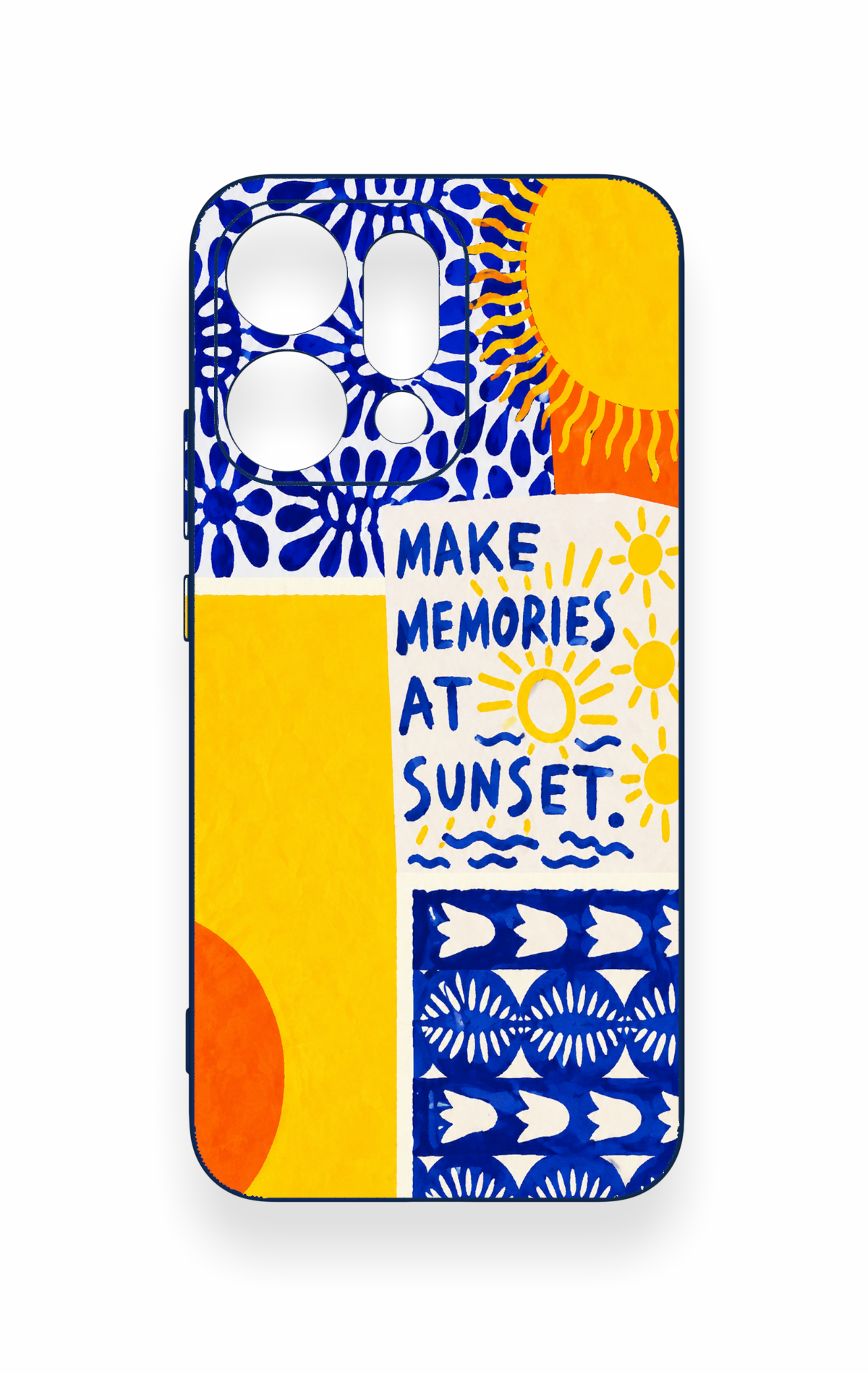 Oppo Reno 14 Uyumlu Sunset Desenli Silikon Kılıf