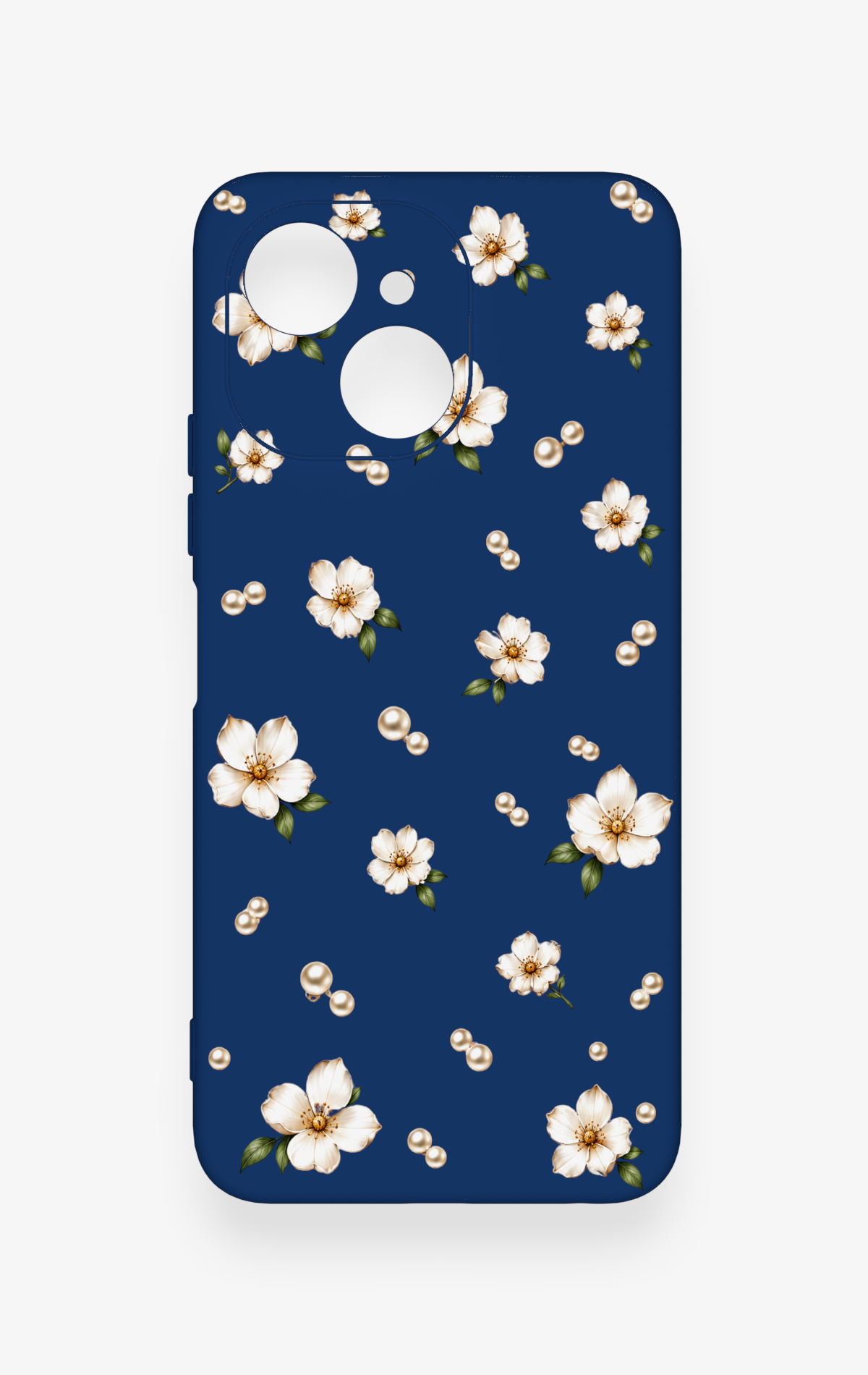 Tecno Spark 40C Uyumlu Papatya İnci Desenli Silikon Kılıf