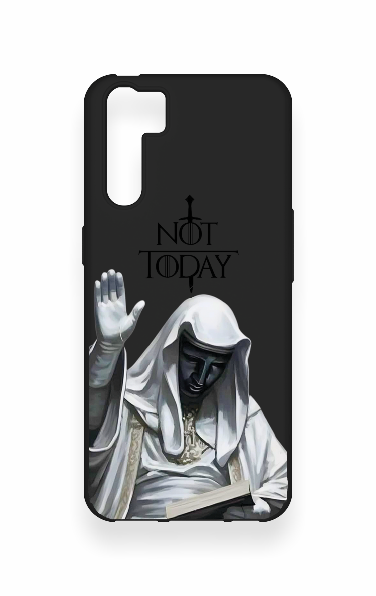 Oppo A91 Uyumlu Not Today Desenli Silikon Kılıf