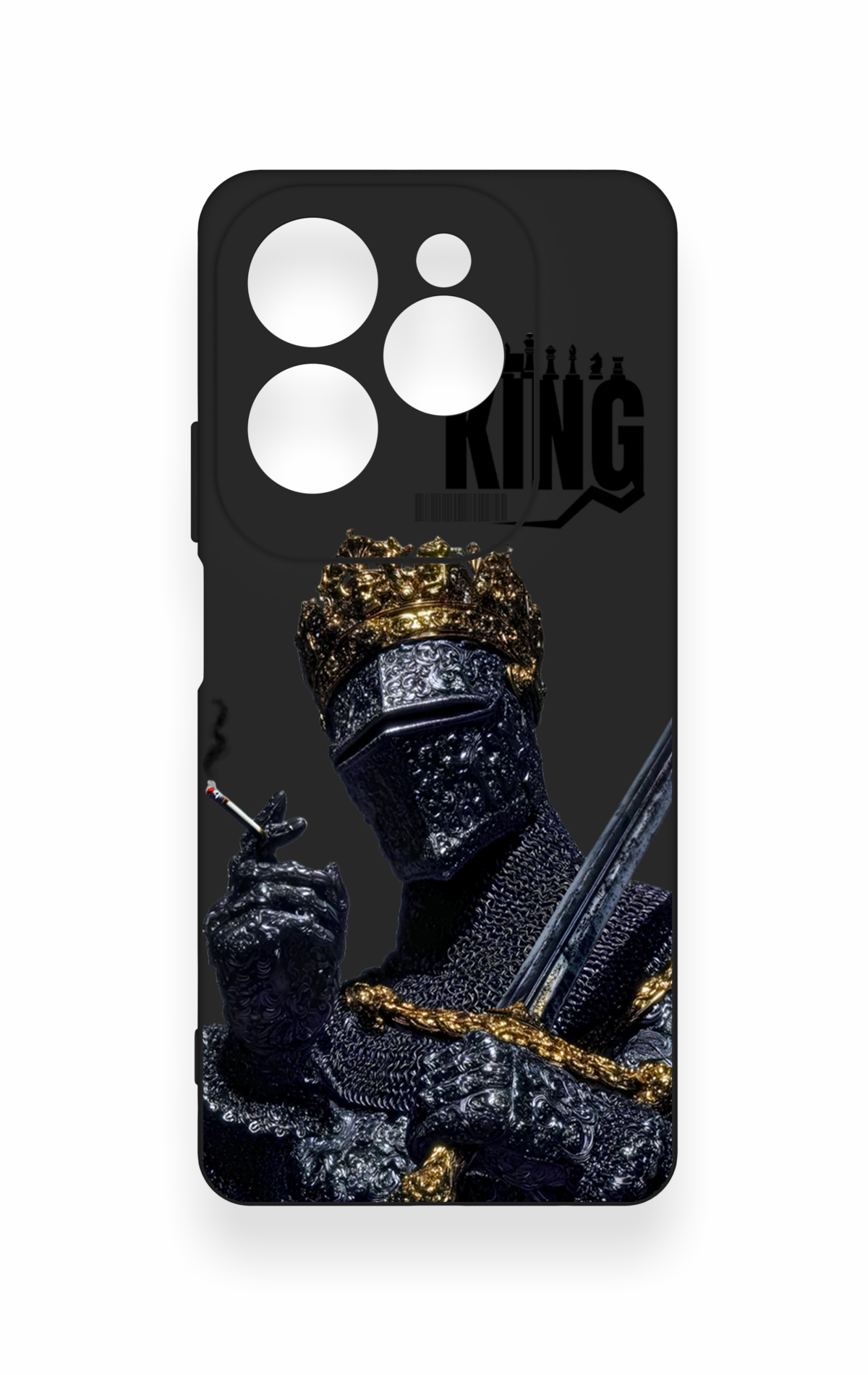İnfinix Hot 40 Pro Uyumlu King Desenli Silikon Kılıf