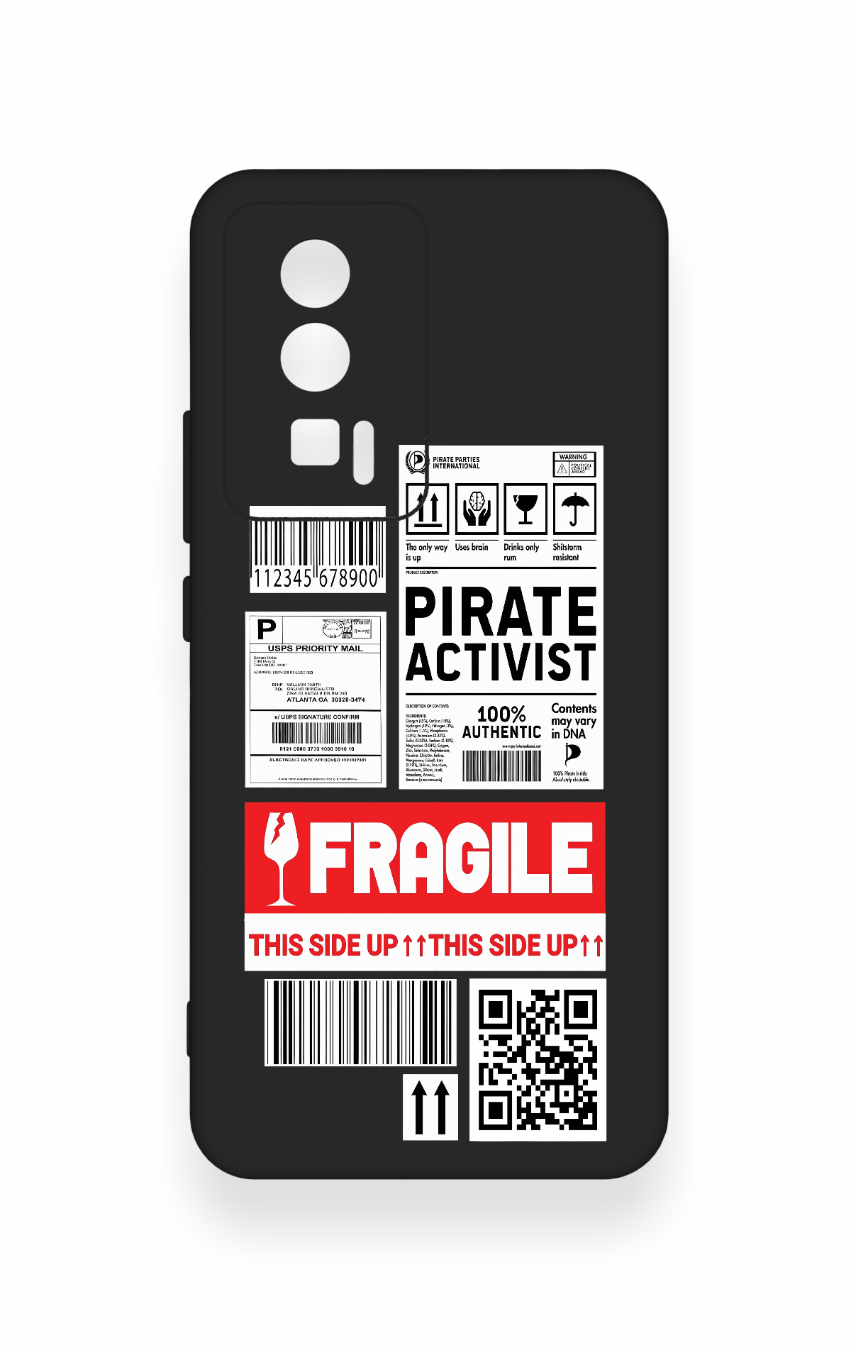 Poco F5 Pro Uyumlu Fragile Desenli Silikon Kılıf