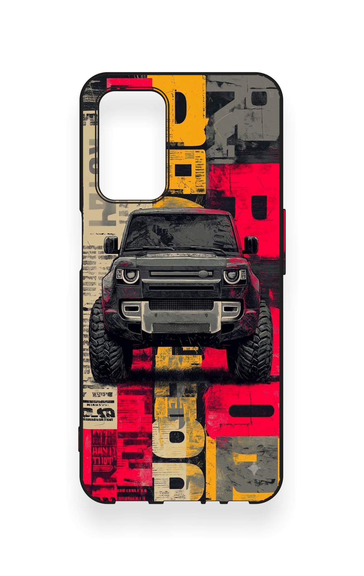 Oppo A55 Uyumlu Defender Truck Desenli Silikon Kılıf