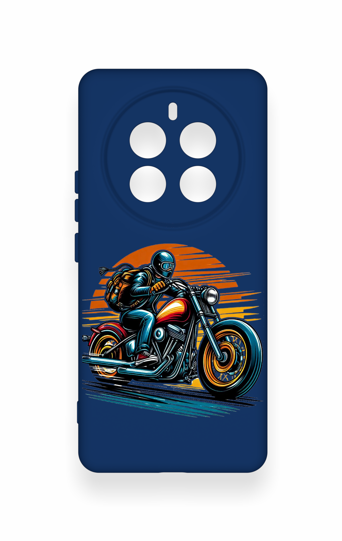 Realme 12 Pro Uyumlu Moto Rider Desenli Silikon Kılıf