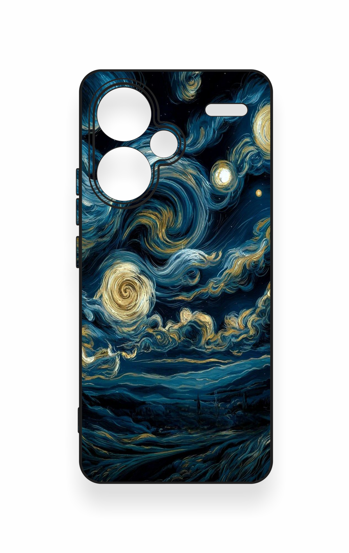 Redmi Note 13 Pro Plus Uyumlu Yıldızlı Gece Desenli Silikon Kılıf