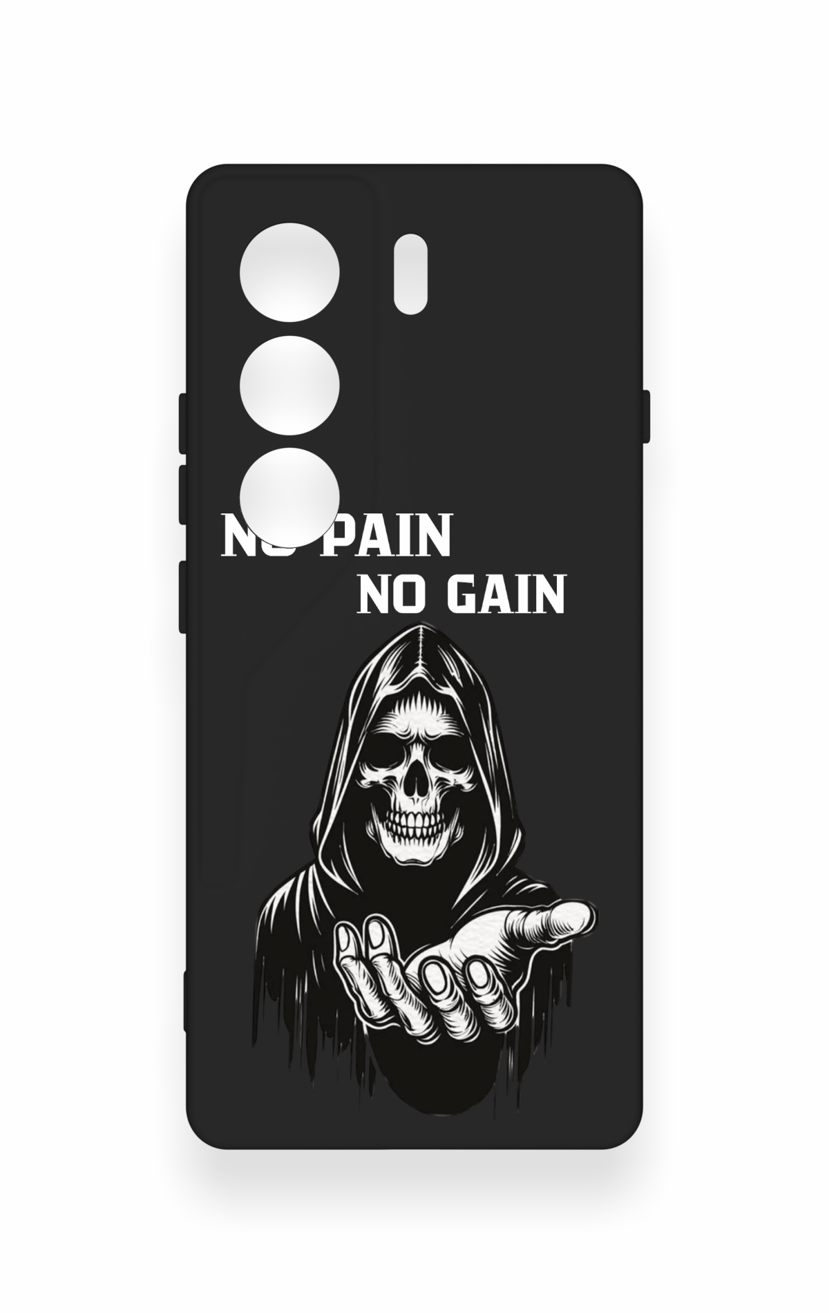 Tecno Camon 40 4G Uyumlu No Pain No Gain Desenli Silikon Kılıf