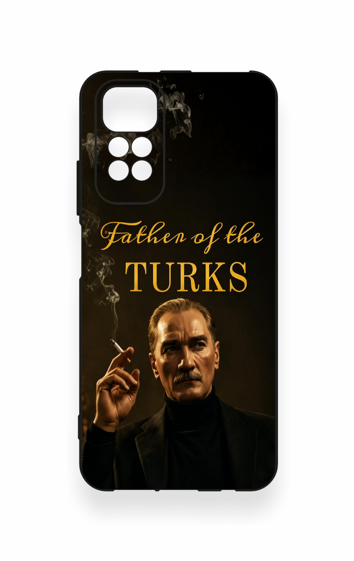 Redmi Note 11S Uyumlu Father Of The Turks Desenli Silikon Kılıf