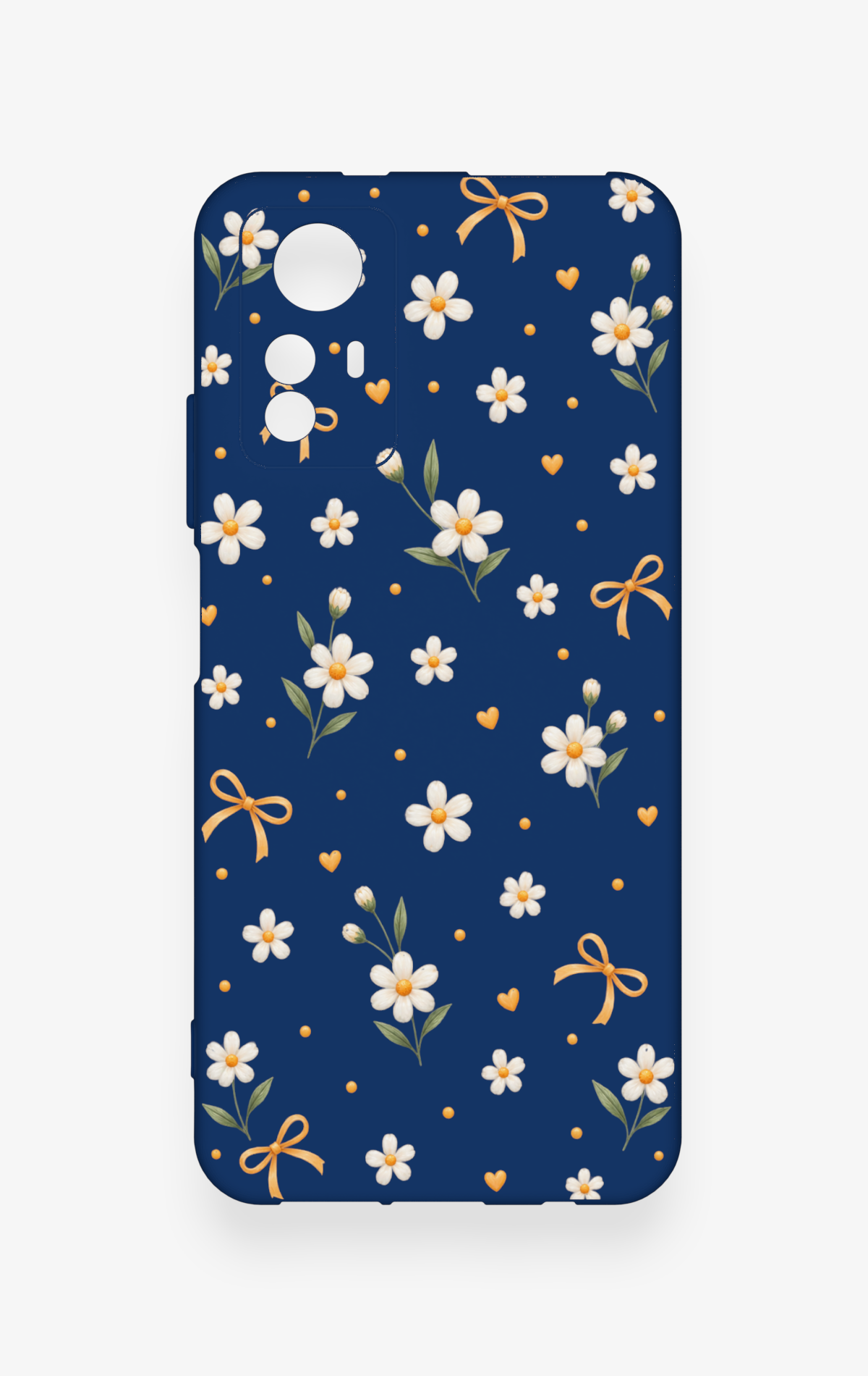 Redmi Note 12S Uyumlu Papatya Fiyonk Desenli Silikon Kılıf