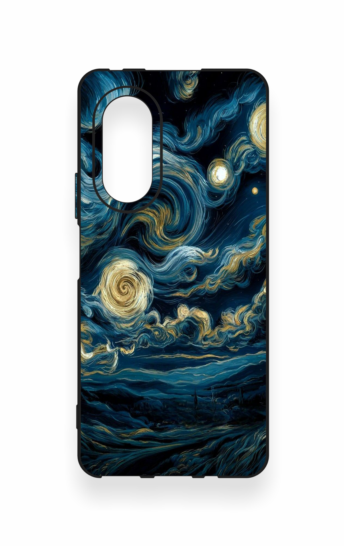 Huawei Nova 9Se Uyumlu Yıldızlı Gece Desenli Silikon Kılıf