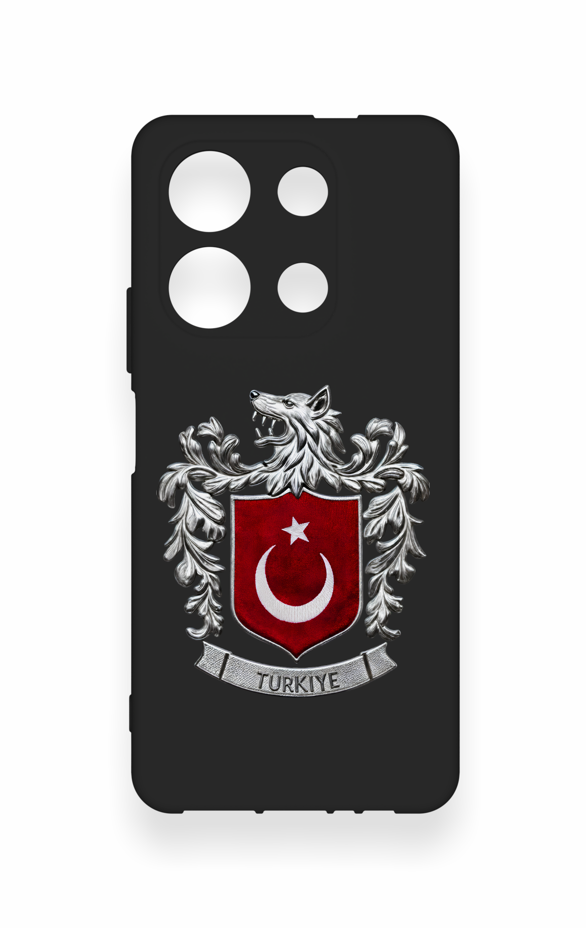 İnfinix Note 30 Uyumlu Türk Arma Desenli Silikon Kılıf