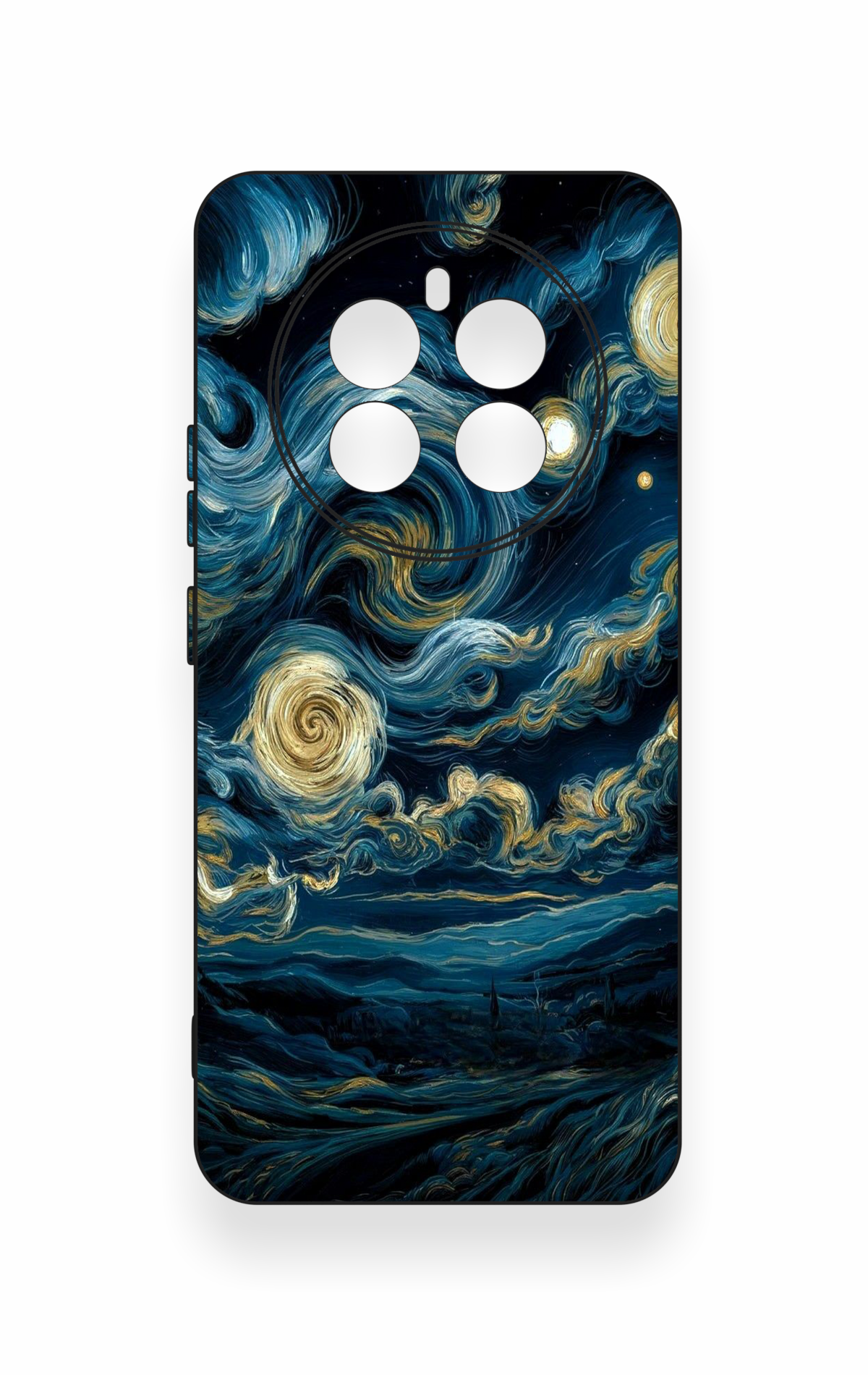 Realme 12 4G Uyumlu Yıldızlı Gece Desenli Silikon Kılıf