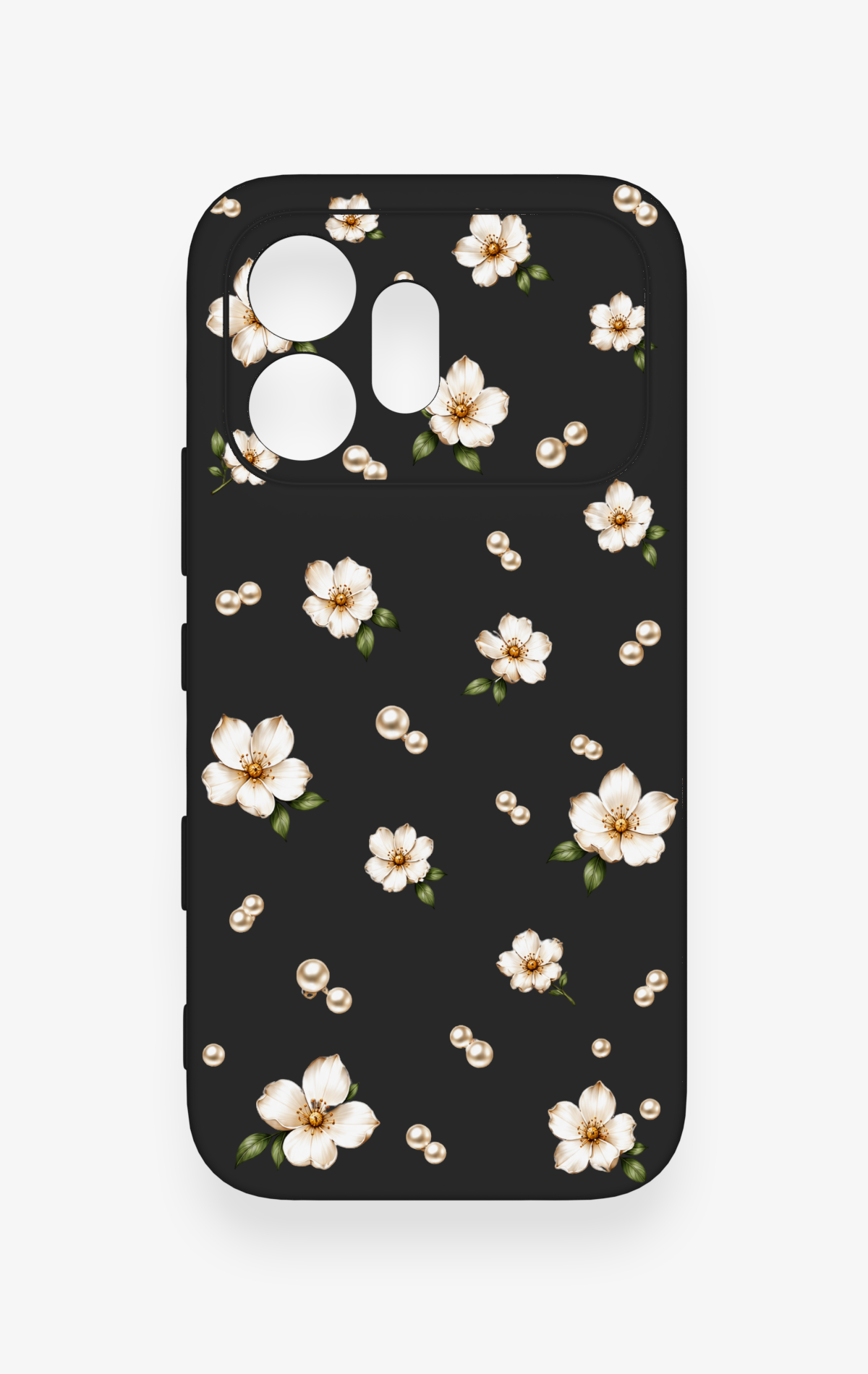 Honor 600 Uyumlu İnci Papatya Desenli Silikon Kılıf