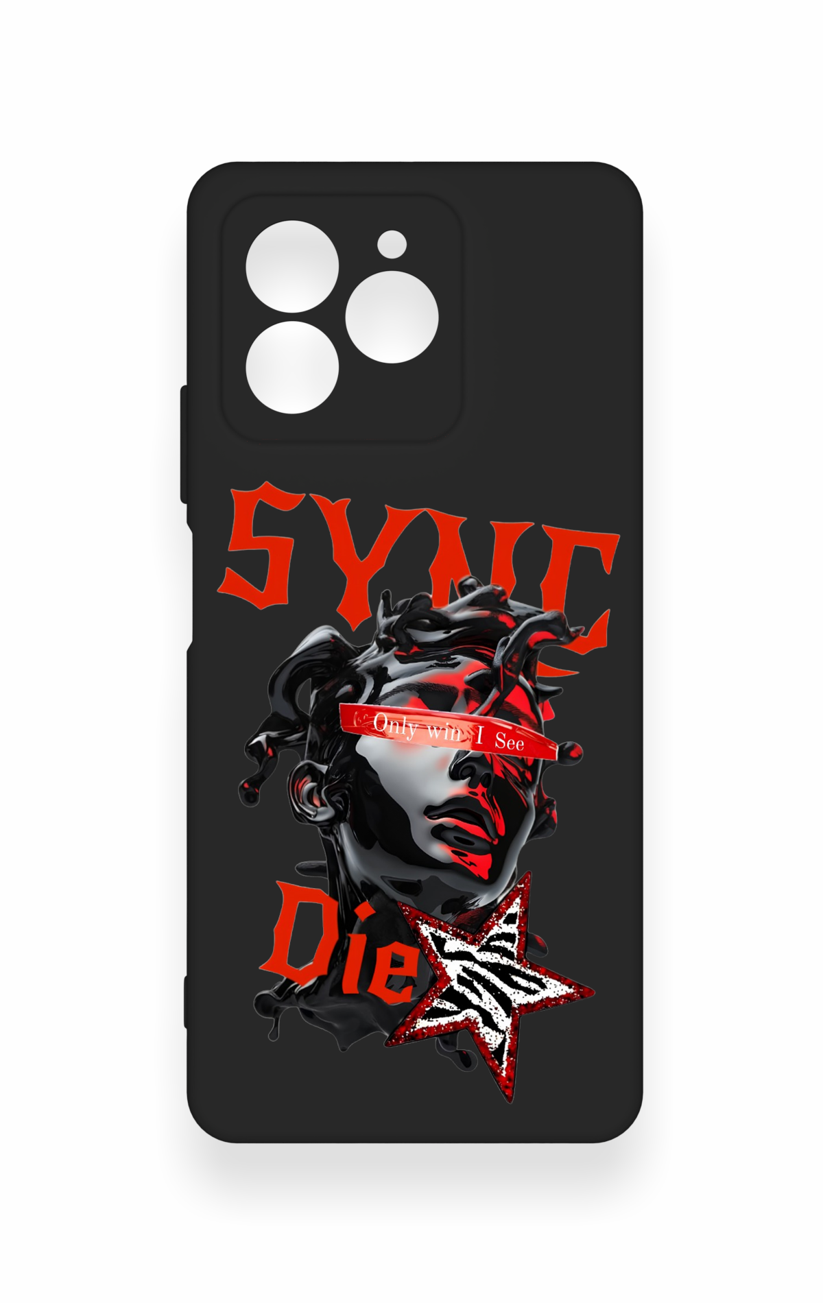 Omix X7 Uyumlu Sync Die Desenli Silikon Kılıf