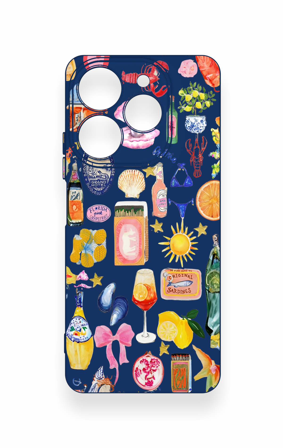 Tecno Spark 10 Pro Uyumlu Summer Desenli Silikon Kılıf