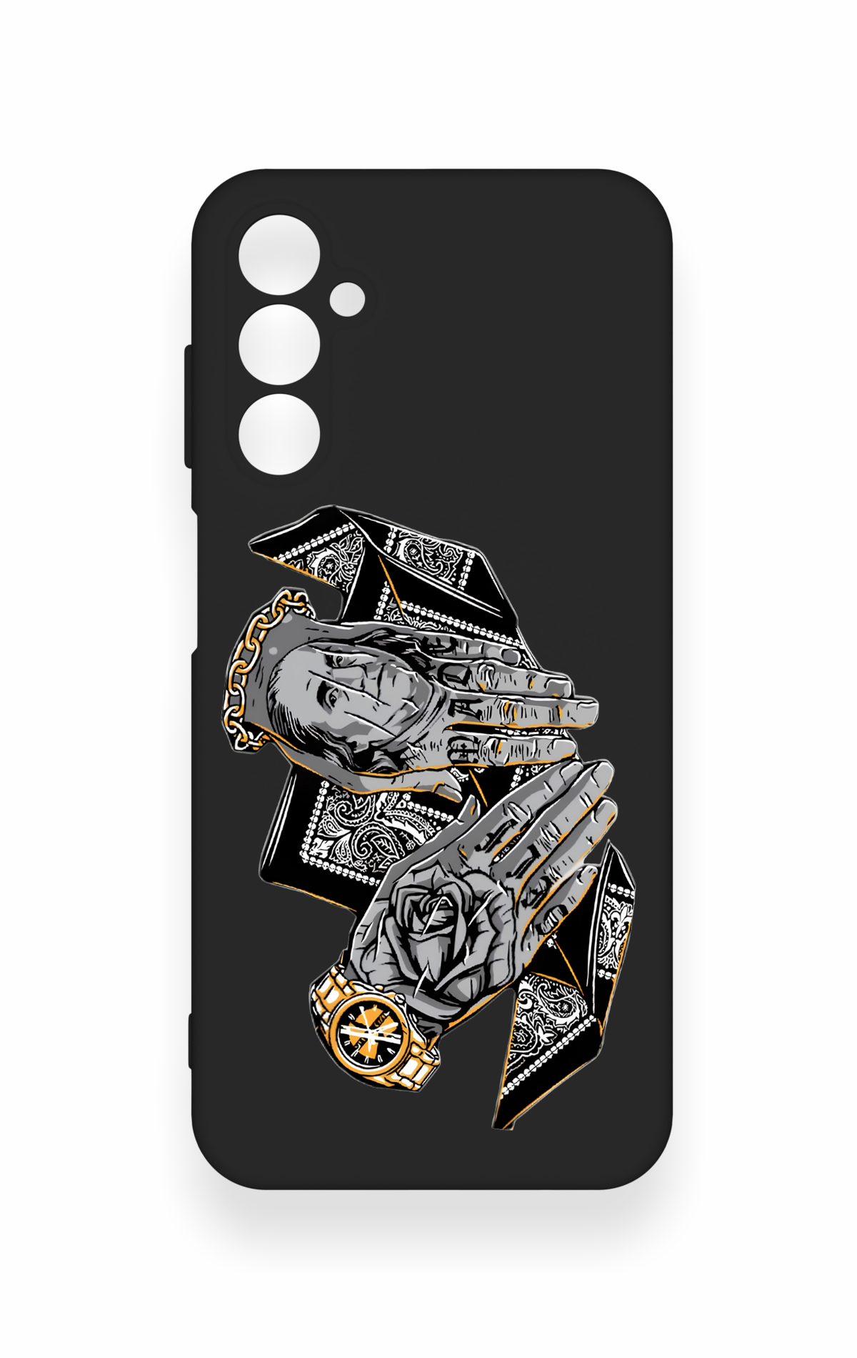 Samsung M14 Uyumlu Self Made Desenli Silikon Kılıf