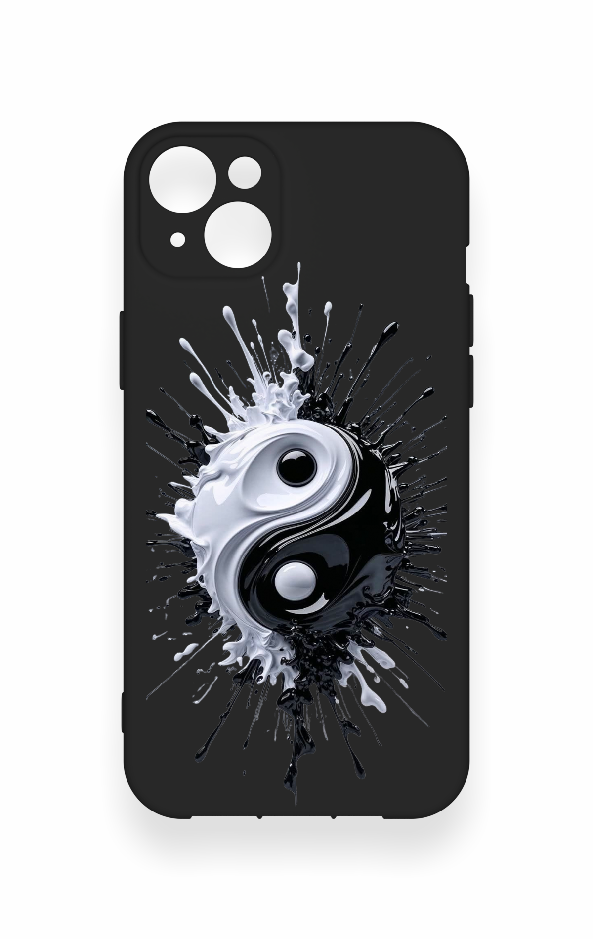 iPhone 14 Plus/15 Plus Uyumlu İyi ve Kötü Desenli Silikon Kılıf