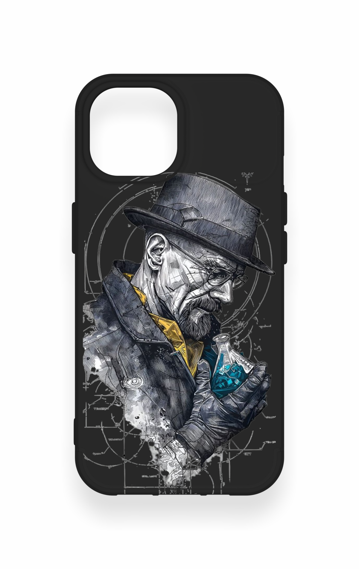 iPhone 15 Uyumlu Walter White Desenli Silikon Kılıf